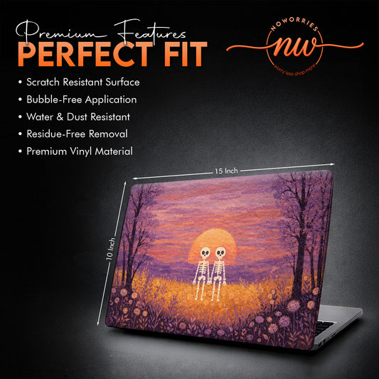 Eternal Love Skeletons Artistic Premium Laptop Skin