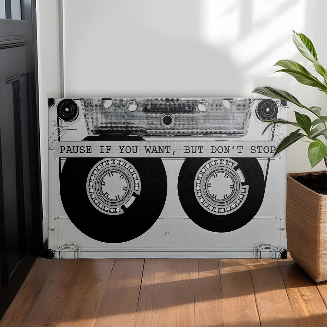 Vintage Audio Tape  Wall Canvas