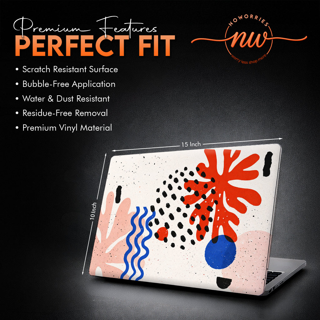 Boho Abstract Forms Laptop Skin