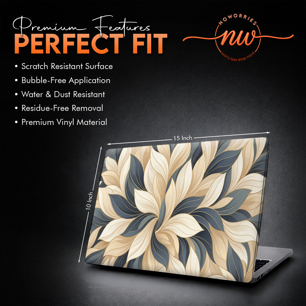 Elegant Leaf Laptop Skin