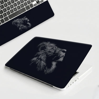 Majestic Lion Creative Doodle Aesthetic Laptop Skin