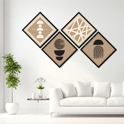 Earthy Geometry Wall Frame Set