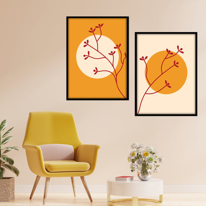 Sunrise Branch Wall Frame Set