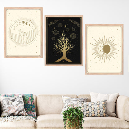 Celestial Moon & Universe Wall Art