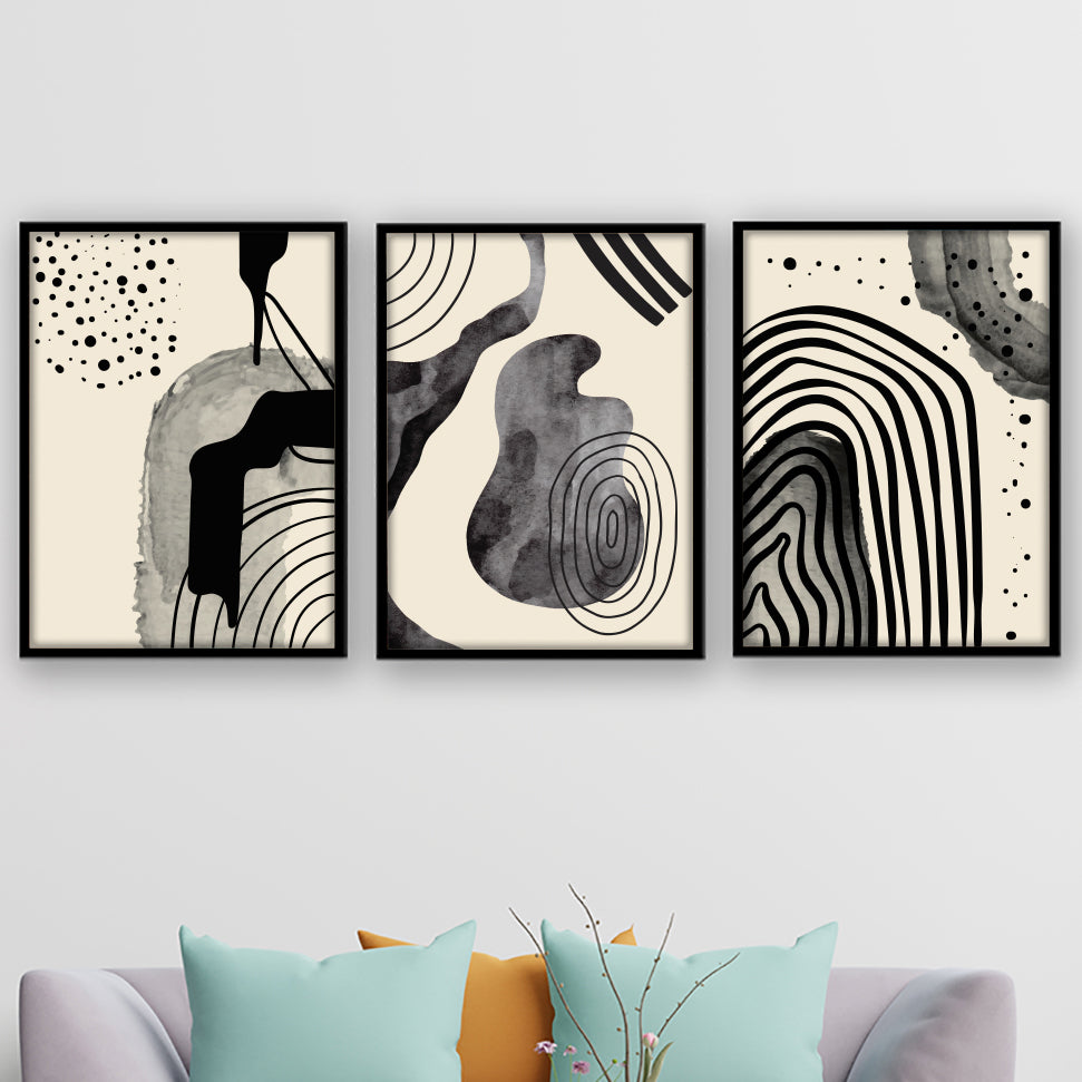 Modern Ink Abstract Wall Art
