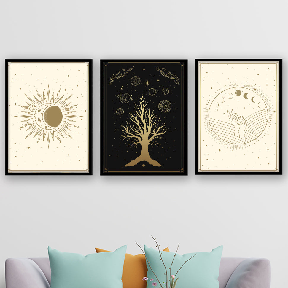 Celestial Moon & Universe Wall Art
