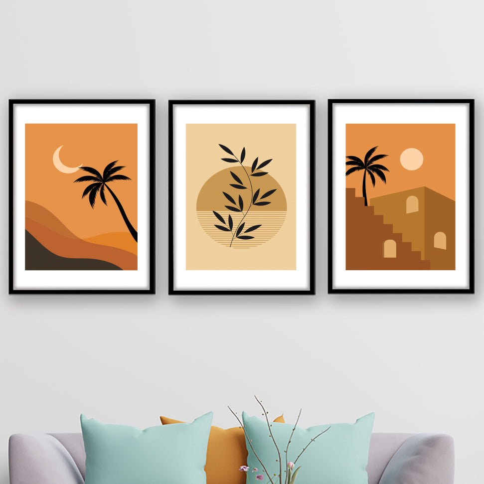 Desert Sunset Minimalist Wall Art