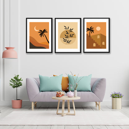 Desert Sunset Minimalist Wall Art
