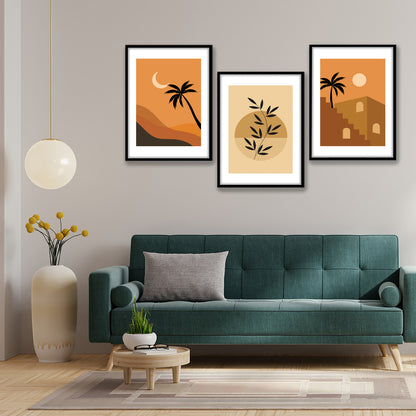 Desert Sunset Minimalist Wall Art