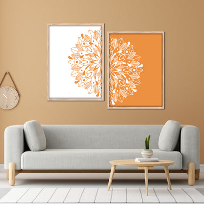 Yin and Yang Balance Mandala Wall Frame