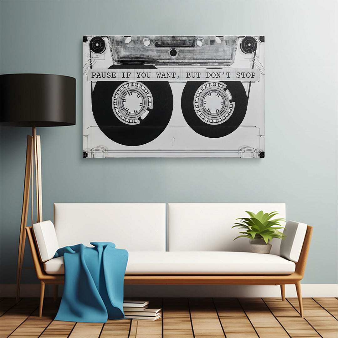 Vintage Audio Tape  Wall Canvas
