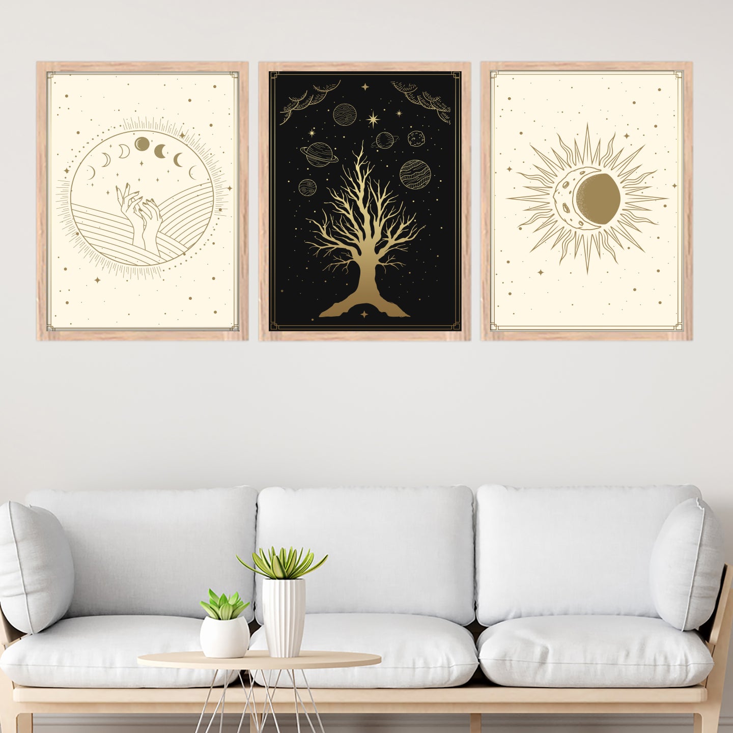 Celestial Moon & Universe Wall Art