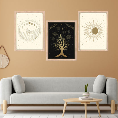 Celestial Moon & Universe Wall Art