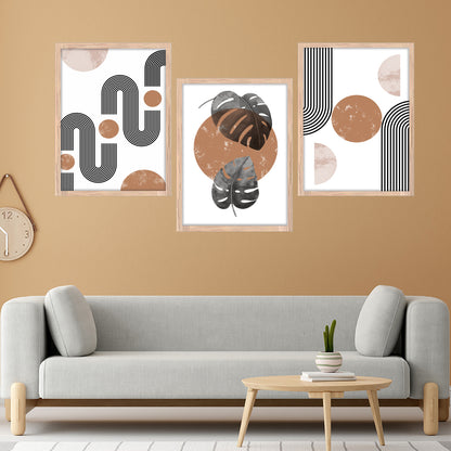 Rustic Botanical Geometry Wall Art