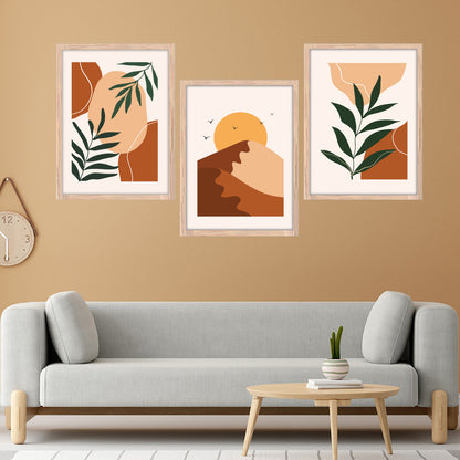 Earthy Abstract Trio Wall Frame