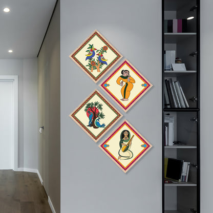Pattachitra Folk Art Wall Frame Set