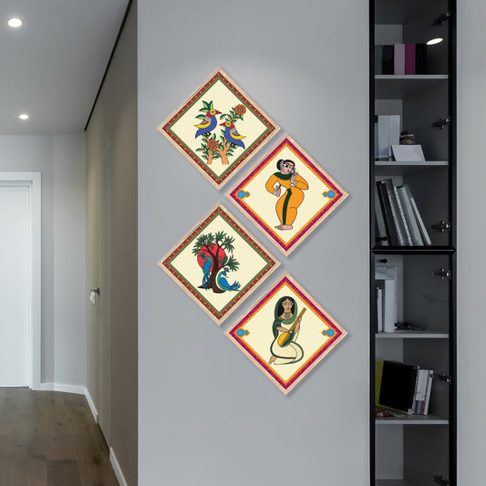 Pattachitra Folk Art Wall Frame Set