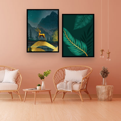 Elegant Floral Wall Art Painting for Home & Living Room Decor