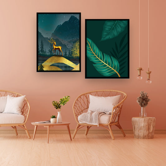 Elegant Floral Wall Art Painting for Home & Living Room Decor