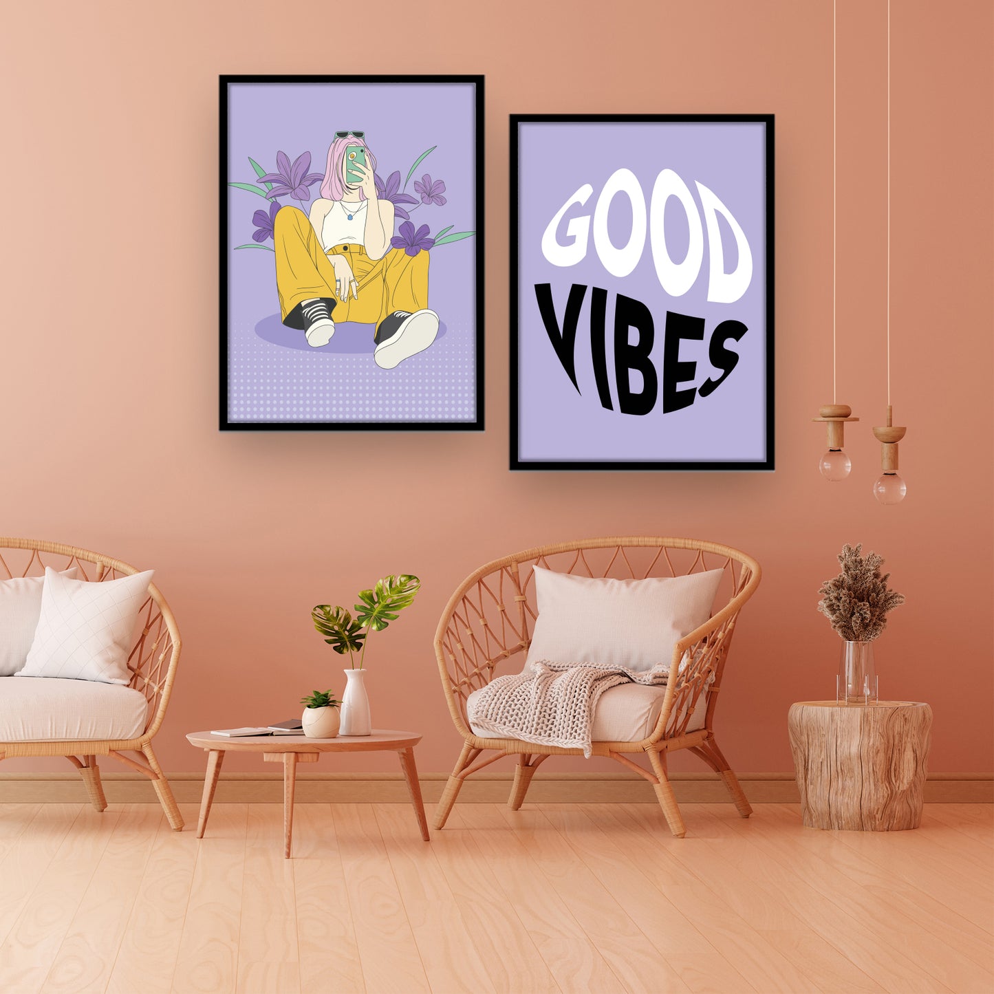 Rainbow Motivational Quote Gallery Wall Frame