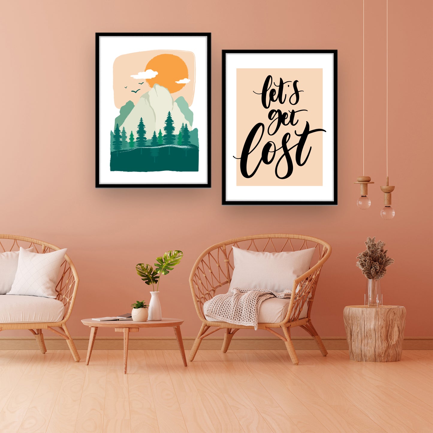 Illustrations of Exploration and Adventure Wall Frame
