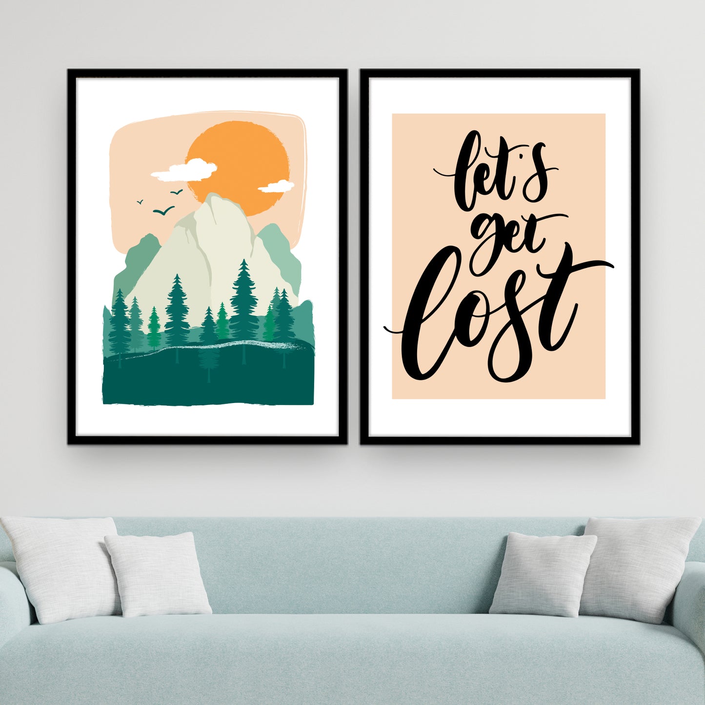 Illustrations of Exploration and Adventure Wall Frame