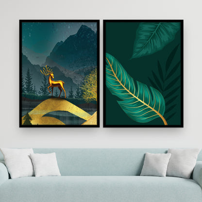 Elegant Floral Wall Art Painting for Home & Living Room Decor