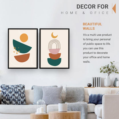 Stacked Arches and Shapes Minimalist Wall Frame