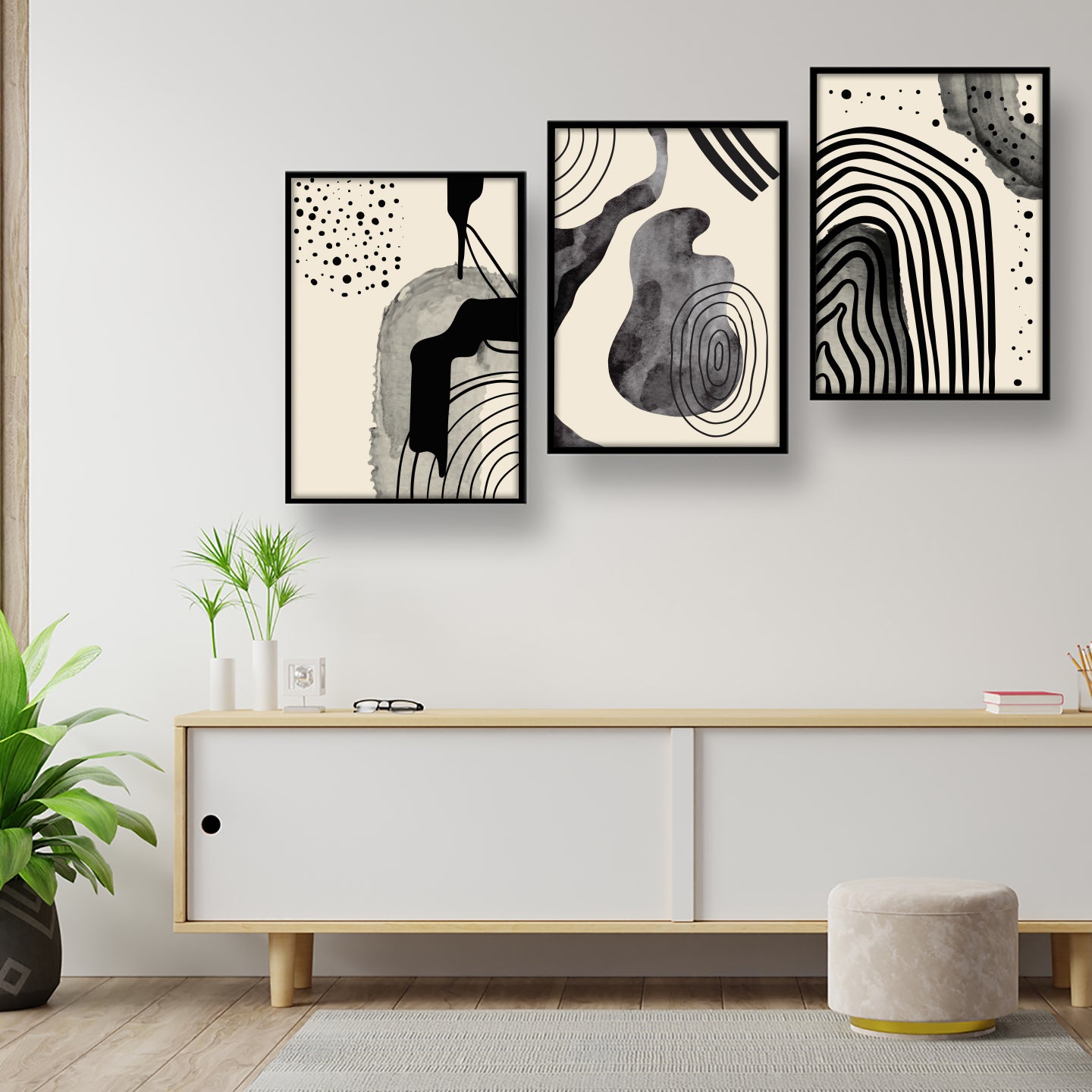 Modern Ink Abstract Wall Art