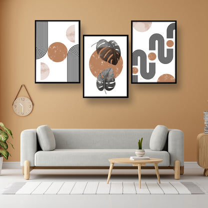 Rustic Botanical Geometry Wall Art