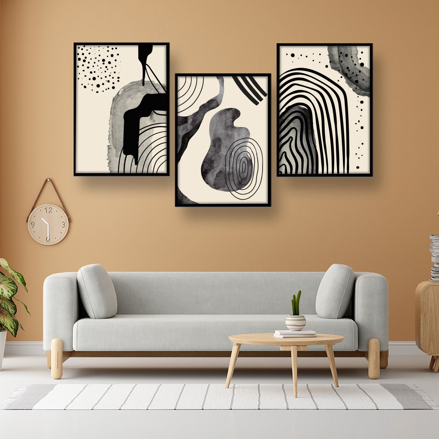 Modern Ink Abstract Wall Art