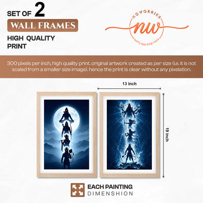 Shiva Divine Duo Wall Art