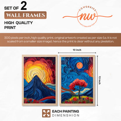 Vibrant Landscape Wall Art Set
