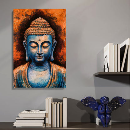 Blue Buddha Tranquility Canvas