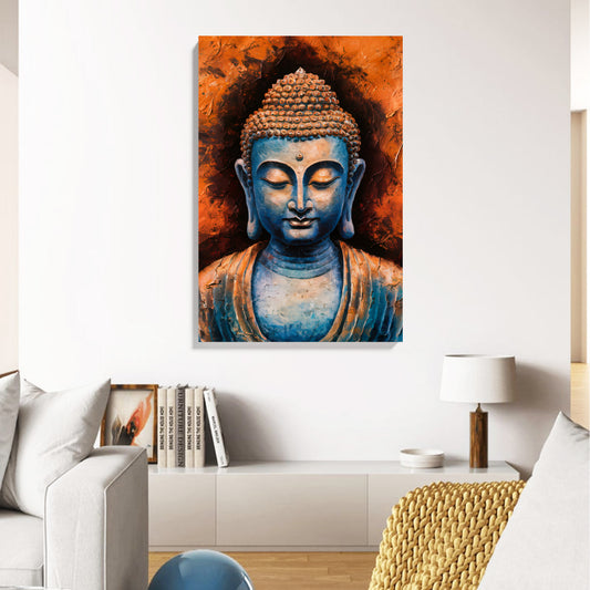 Blue Buddha Tranquility Canvas