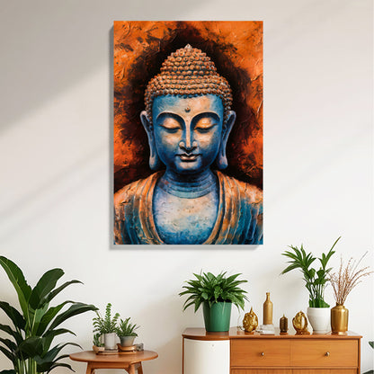 Blue Buddha Tranquility Canvas