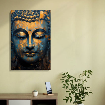 Golden Buddha Serenity Canvas