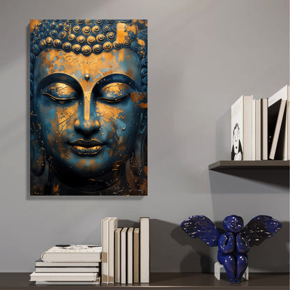 Golden Buddha Serenity Canvas
