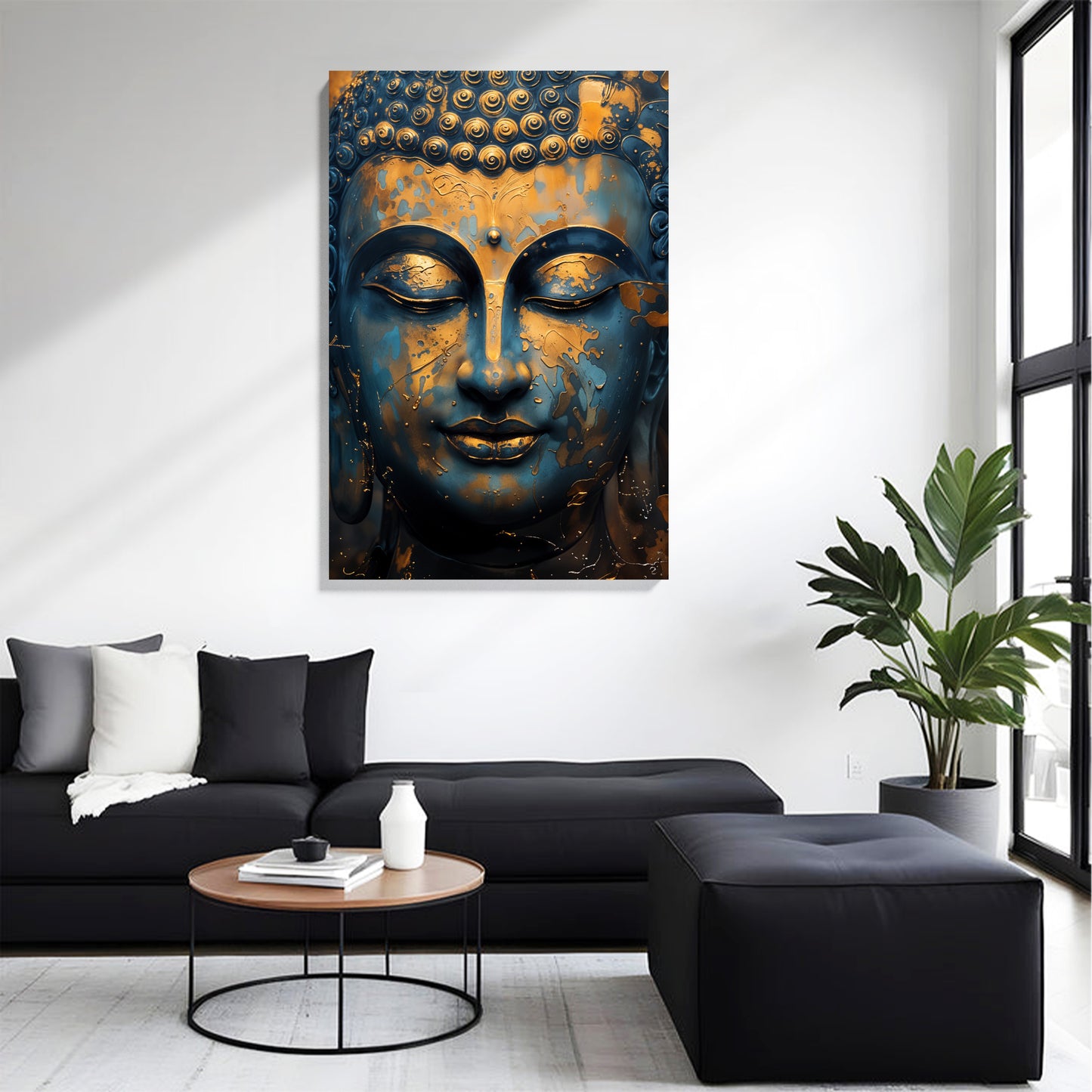 Golden Buddha Serenity Canvas