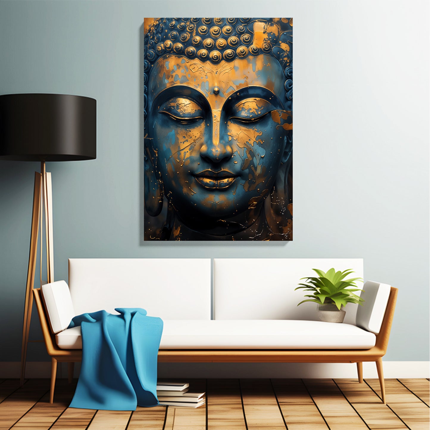 Golden Buddha Serenity Canvas