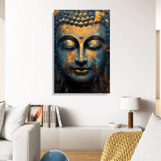 Golden Buddha Serenity Canvas