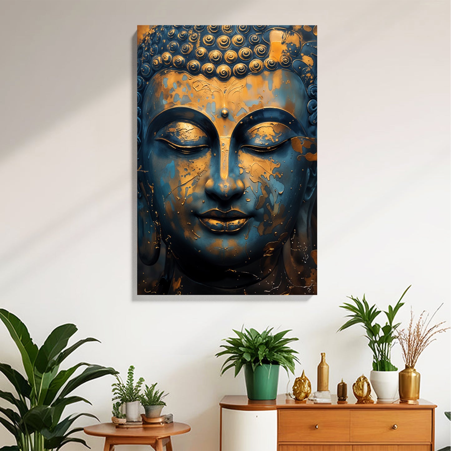 Golden Buddha Serenity Canvas