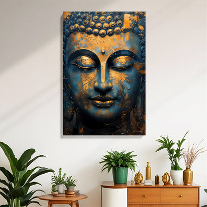 Golden Buddha Serenity Canvas