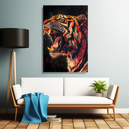 Roaring Tiger Canvas