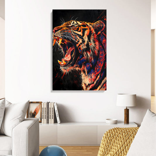 Roaring Tiger Canvas