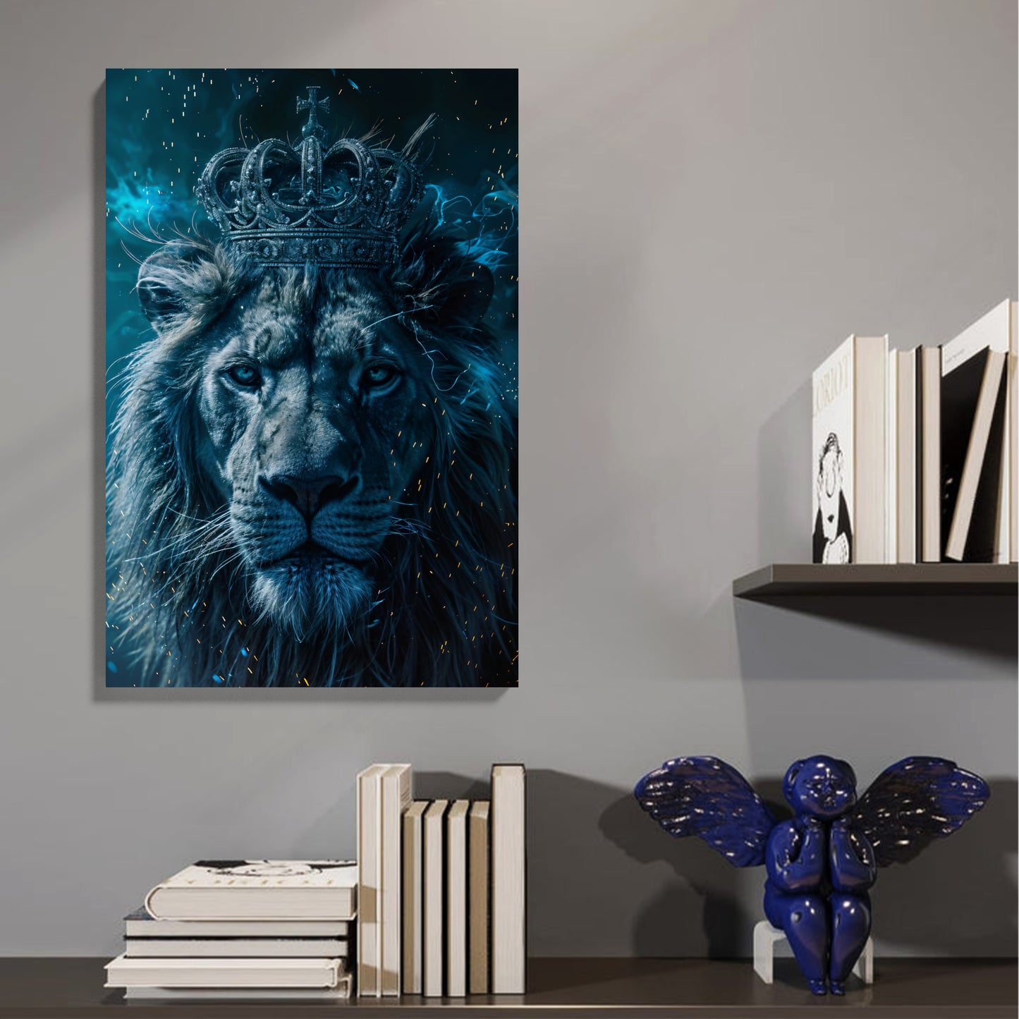 Crowned Lion Majesty Canvas