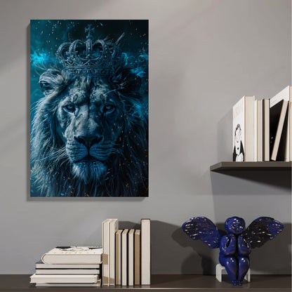 Crowned Lion Majesty Canvas