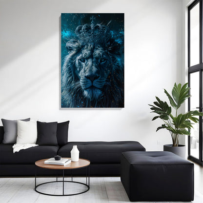 Crowned Lion Majesty Canvas