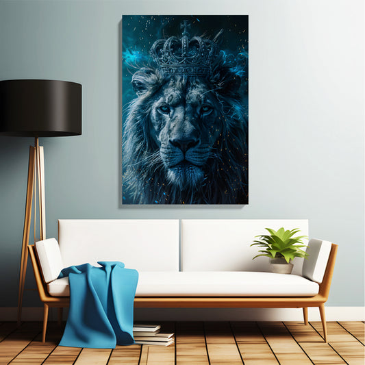 Crowned Lion Majesty Canvas