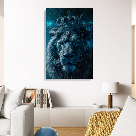 Crowned Lion Majesty Canvas